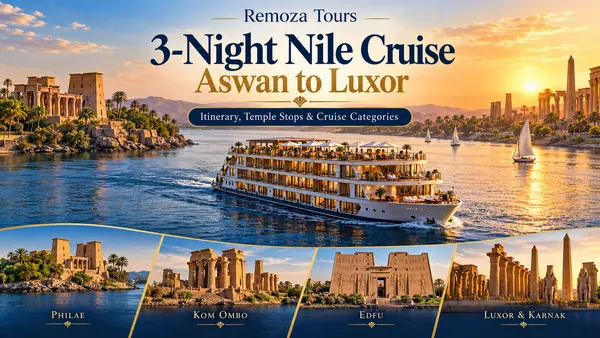 3-Night Nile Cruise Aswan to Luxor