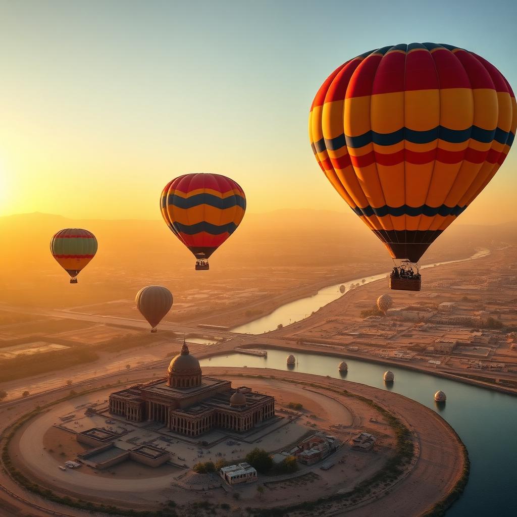 Hot Air Balloon over the West Bank