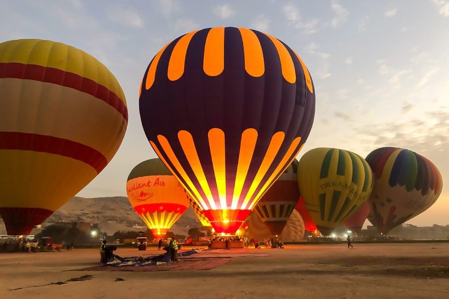 Luxor day trip with hot air balloon ride